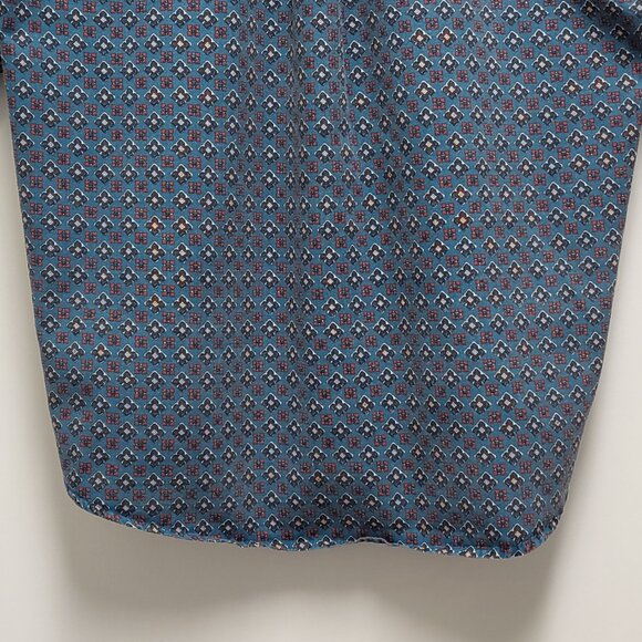 Vintage Bugle Boy Mens Shirt Button Up XXL Geometric All Over Print Short Sleeve - Picture 11 of 14